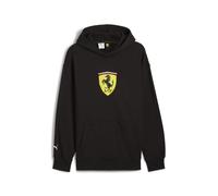 PUMA Felpa con cappuccio Scuderia Ferrari HP Race Big Shield da uomo, Motorsport, Nero, XXL XXL