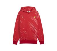 PUMA Felpa con cappuccio Scuderia Ferrari HP Race Colour Splash da uomo, Motorsport, Rosso Corsa, XXL XXL