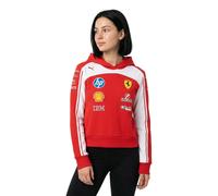 PUMA Scuderia Ferrari F1 2026 Felpa con Cappuccio Team Donna - Rosso - Taglia: S