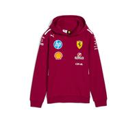 PUMA Felpa con cappuccio Team Scuderia Ferrari HP 2025 per ragazzi, Abbigliamento, Rosso, 6-7Y 6-7Y