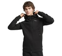 PUMA Felpa con Zip Integrale e Cappuccio PUMATECH da Uomo L, Black