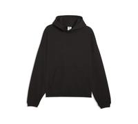 PUMA Felpa da Basket con Cappuccio in Pile Fundamentals dal Taglio Morbido da Uomo M, Black