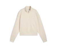 Felpa con zip corta PUMA Class da donna, Abbigliamento, Bianco, M M