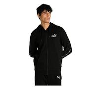 Puma Felpa con cappuccio e zip integrale Essentials+ Tape da uomo PUMA Black | Puma M