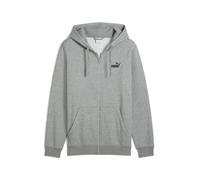 Puma Felpa Essential Logo N.1 Full-Zip Medium Grey Heather da Uomo S Grigio