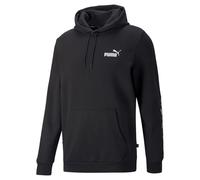PUMA Felpa sportiva 'Essentials+' nero / bianco, Taglia L