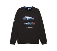 PUMA Felpa girocollo con grafica BMW M Motorsport da uomo, Accessori, Nero, XS XS