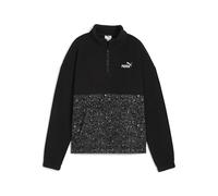 PUMA Felpa girocollo con stampa animalier Essentials da donna, Collections, Nero, XS XS