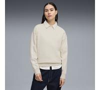 PUMA Felpa Girocollo Essentials Elevated da Donna XL, Alpine Snow White