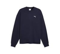 PUMA Felpa Girocollo Essentials Elevated dal Taglio Morbido da Uomo S, Navy Blue