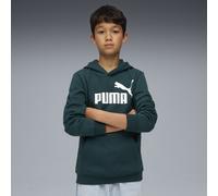PUMA Felpa in pile con cappuccio e logo ESS N. 1 per ragazzi, Abbigliamento, Verde, 7-8Y 7-8Y