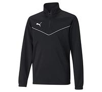 Puma Maglia da calcio a maniche lunghe con mezza zip teamRISE Youth PUMA Black White | Puma 11 - 12 ANNI