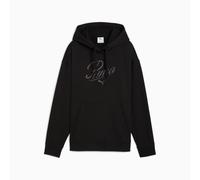 Puma Essential Script Comfort W - felpa con cappuccio - donna XS Black woman