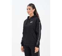 PUMA Felpe Donna Nero Felpa con cappuccio Felpa con cappuccio ESS Tape Autunno i