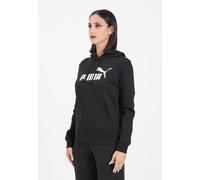 PUMA Felpe Donna Nero Felpa con cappuccio Felpa con cappuccio Essentials No. 1 A