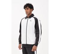 PUMA Giacca sportiva con colletto T7 unisex, Abbigliamento, Bianco/Nero, S S
