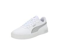 PUMA Female Sneakers Carina 2.0 Space Metallics da donna, White-Matte Silver-Silver, 36 EU