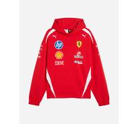 PUMA Felpa con cappuccio Scuderia Ferrari HP Replica Drivers Authentic da uomo, Accessori, Rosso, XL XL