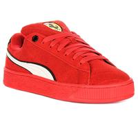 PUMA Ferrari Camoscio XL Basso Top IN Pelle Con Lacci Donna Sportivo Rosso UK 4