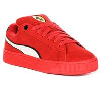 PUMA Ferrari Camoscio XL Basso Top IN Pelle Con Lacci Uomo Sportivo Rosso UK 7 -