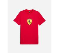 Puma Maglietta da Uomo Ferrari Race colorata con grande scudo Motorsport Rosso Corsa M
