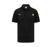 PUMA Ferrari F1, Polo Classic, 100% jersey di cotone, nero, adulto, merchandising ufficiale