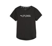 PUMA Fit Logo Ultrabreathe Tee, Donna, Black-ss24 Grafica Bianca, M