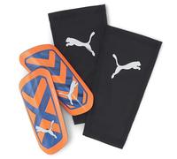 PUMA Flex Parastinchi da calcio, unisex, per adulti, Ultra Orange Blue Glimmer, S