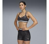 PUMA FLORAL RIBBON Low-Support Bra Women, Abbigliamento, Nero, XS XS