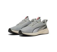 Puma Flyer Lite 3 - Scarpe per Jogging su Strada Unisex, Alpine Snow-Flat Light Gray-Puma Black-Glowing Red,