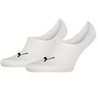 Puma Footie 2er Pack Socks Calze 43-46 Bianco