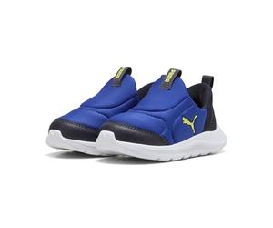 PUMA Fun Racer 2 Sliptech Inf, Scarpe da Ginnastica Unisex-Bimbi 0-24, Vivid Blue Lemon Sherbert, 19 EU