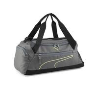 PUMA Fundamentals Sports Bag XS - Borsa sportiva Adulti unisex, Mineral Gray-Lime Sheen, OSFA -