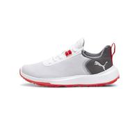 PUMA Fusion Crush Sport JR, Golf Shoe, White-Dark Coal, 38 EU