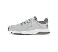PUMA Fusion Grip - Scarpe da Golf da Uomo, Extra Larghe, Grigio Chiaro Piatto/Argento Paralume Silenzioso, 45 EU