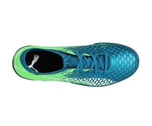 Puma Future 18.4 TT, Scarpe da Calcio Uomo, Blu (Deep Lagoon White-Green Gecko), 40.5 EU