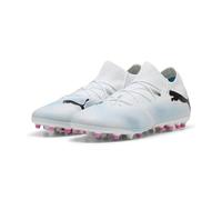 PUMA Future 7 Match MG, Soccer Shoe Uomo, White Black-Poison Pink, 44 EU