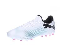 PUMA Future 7 Play MG, Soccer Shoe Uomo, White Black-Poison Pink, 46 EU