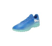 PUMA Future 7 Play TT, Soccer Shoe Unisex - Adulto, Hyperlink Blue Mint Puma White, 43 EU