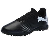 PUMA Future 7 Play Turf Trainer Soccer Cleats, Scarpe da Ginnastica Uomo, Nero e Bianco, 44 EU
