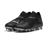 PUMA Future 7 PRO FG/AG Jr, Soccer Shoe, Black Silver, 34.5 EU