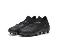 PUMA Future 7 PRO FG/AG Jr, Soccer Shoe Unisex-Bambini, Black White, 28 EU