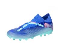 PUMA Future 7 PRO MG, Soccer Shoe Unisex-Adulto, Bluemazing White-Electric Peppermint, 40.5 EU