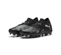 PUMA Future 8 Match FG/AG, Scarpe da Calcio Unisex-Adulto, Black Silver-Fluo Green, 42.5 EU