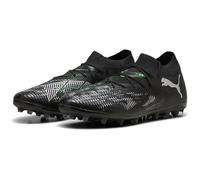 PUMA Future 8 Match MG, Scarpe da Calcio Unisex-Adulto, Black Silver-Fluo Green, 45 EU