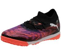 PUMA Future 8 Match TT - Scarpe da Calcio Unisex, PUMA Black-PUMA White-Glowing Red,