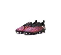 PUMA Future 8 Play FG/AG JR, Scarpe da Calcio, Black White-Glowing Red, 33 EU