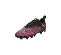 Puma Future 8 Play FG/AG JR - Scarpe da Calcio Unisex, Puma Black-Puma White-Glowing Red,