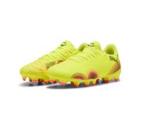 PUMA Future 8 Play FG/AG, Scarpe da Calcio Unisex-Adulto, Yellow Alert Black-Sun Struck, 43 EU