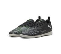 PUMA Future 8 Play IT JR - Scarpe da Calcio Unisex, PUMA Black-PUMA Silver-Fluo Green,